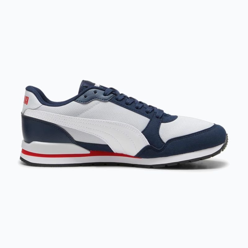 Кросівки PUMA ST Runner v3 Mesh silver mist/white/club navy/for all time red/black 9