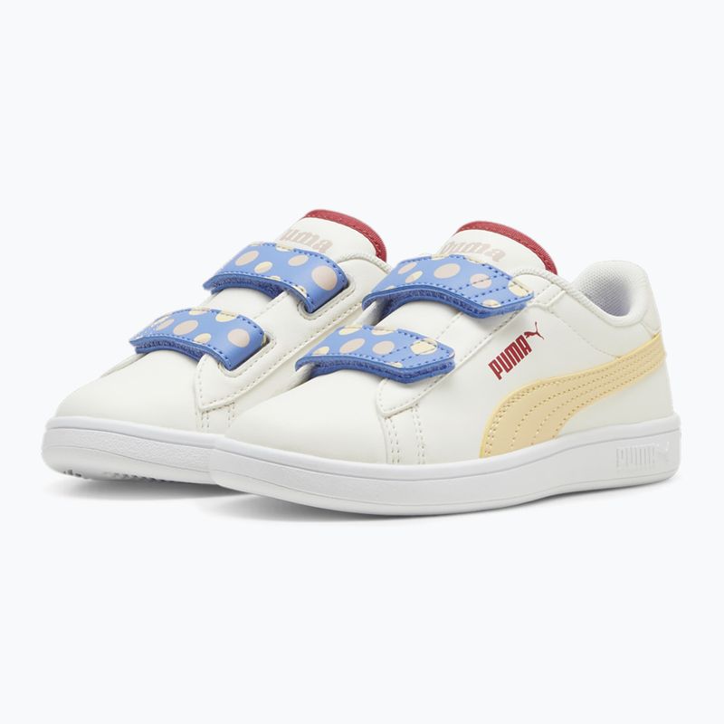 Кросівки дитячі PUMA Smash 3.0 Summer Camp V PS warm white/chamomile/puma white 8