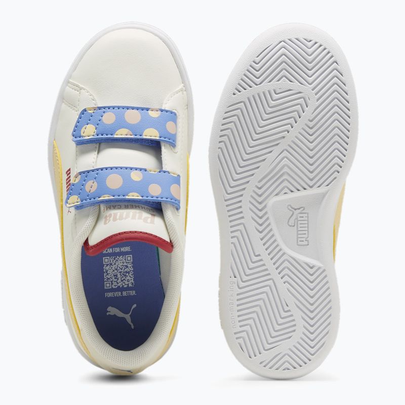 Кросівки дитячі PUMA Smash 3.0 Summer Camp V PS warm white/chamomile/puma white 11