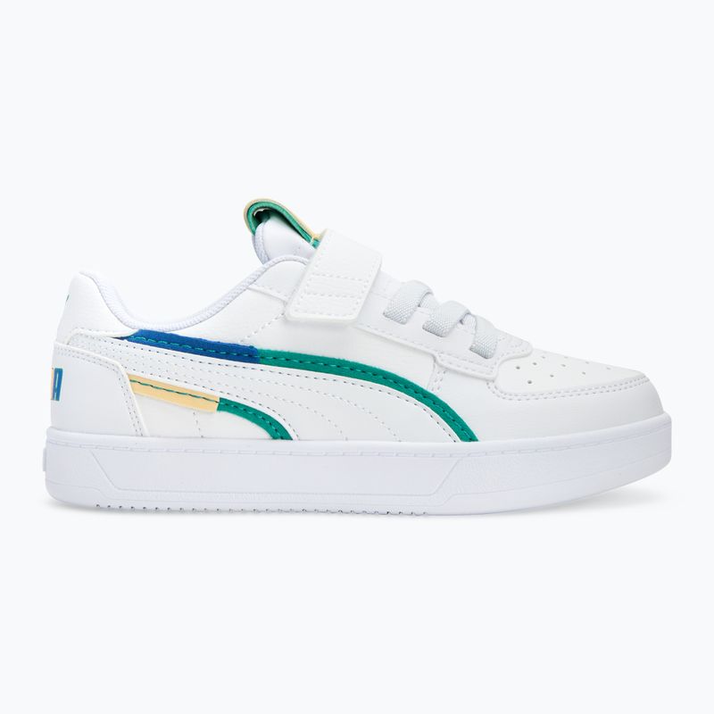 Кросівки дитячі PUMA Caven 2.0 Ready, Set, Better AC+ PS puma white/cobalt glaze/sparkling green 2