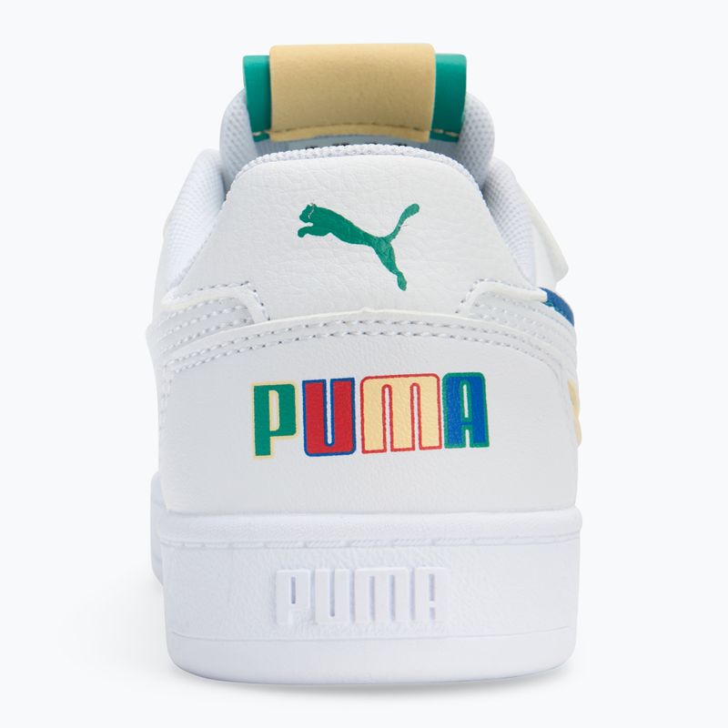 Кросівки дитячі PUMA Caven 2.0 Ready, Set, Better AC+ PS puma white/cobalt glaze/sparkling green 6