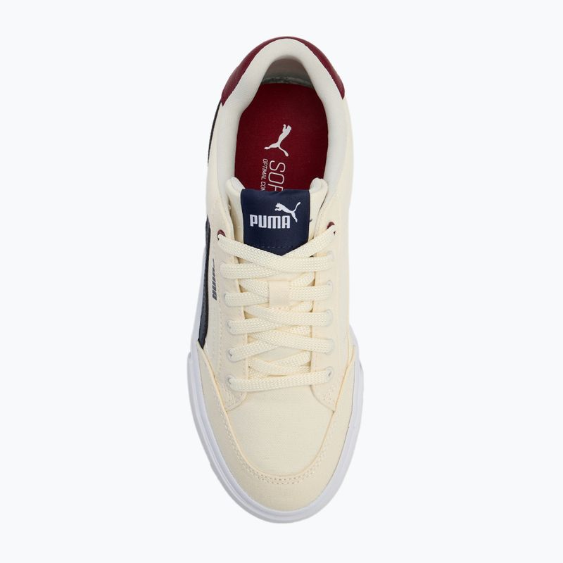 Кросівки дитячі PUMA Court Classic Vulc FS warm white/puma navy/sugared almond 5
