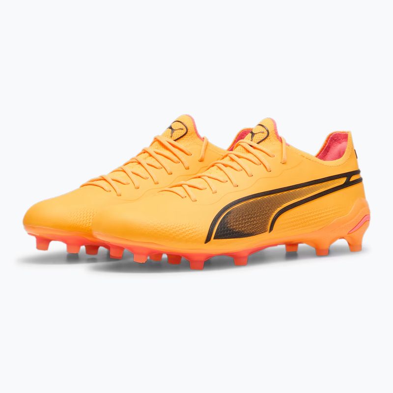 Футбольні бутси PUMA King Ultimate Fg/Ag sun stream/puma black/sunset glow футбольні бутси 10