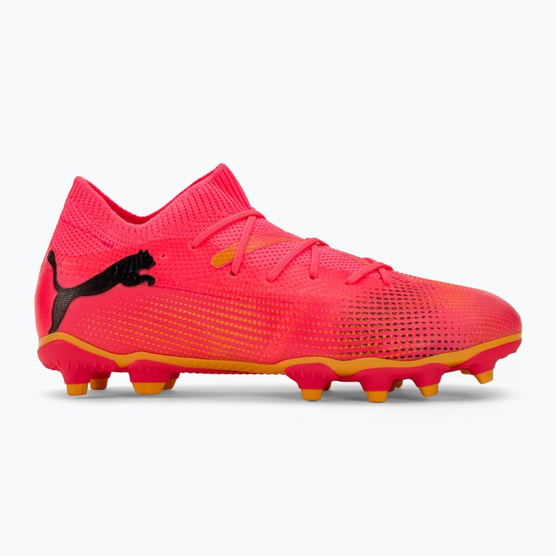 Бутси футбольні дитячі PUMA Future 7 Match FG/AG Jr  sunset glow/puma black/sun stream 2