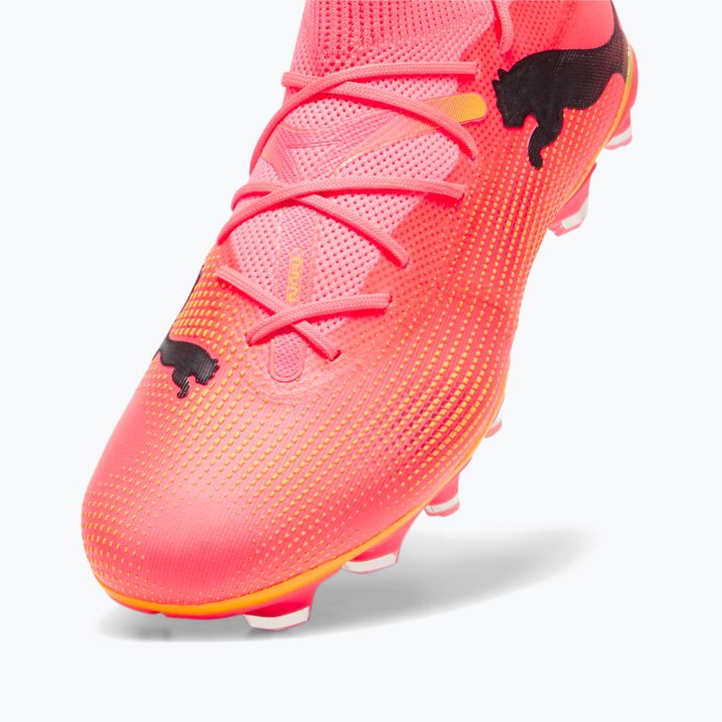 Бутси футбольні PUMA Future 7 Match FG/AG sunset glow/puma black/sun stream 12