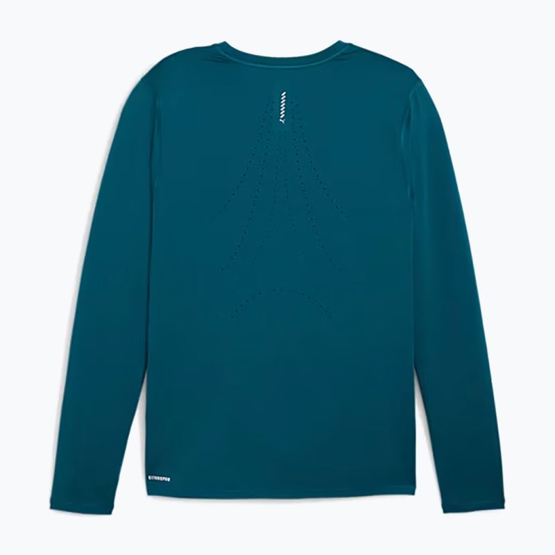 Лонгслів для бігу чоловічий PUMA Run Cloudspun blue 2