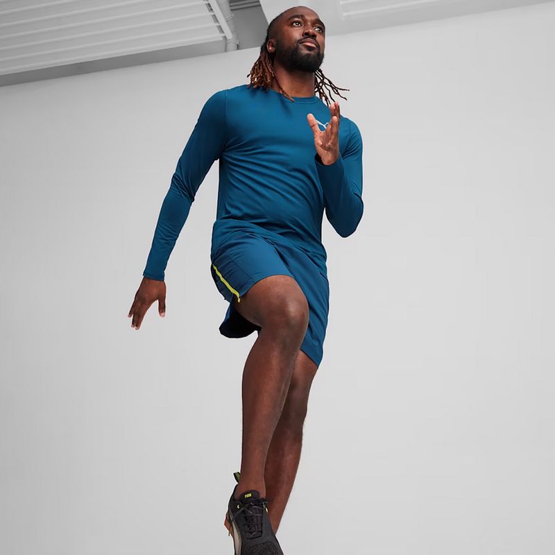 Лонгслів для бігу чоловічий PUMA Run Cloudspun blue 4