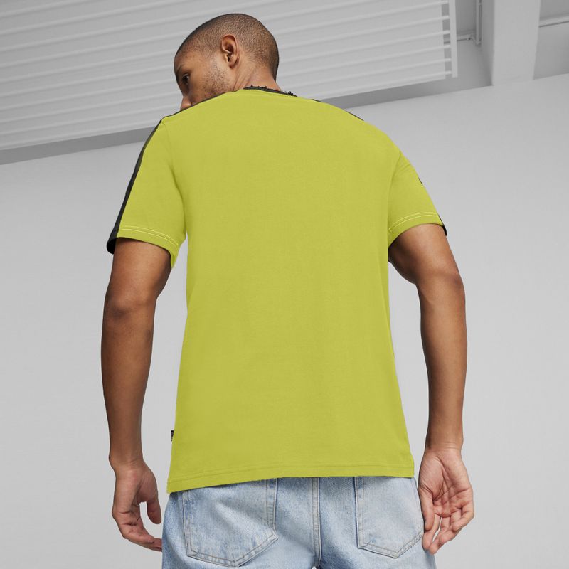 Футболка  чоловіча PUMA ESS+ Block Tee puma black/lime sheen 7