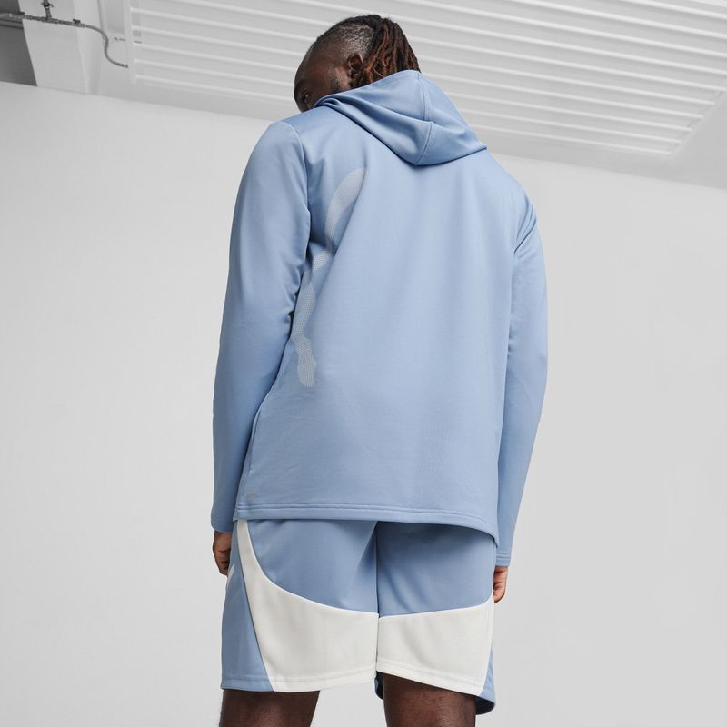 Чоловічий тренувальний світшот PUMA Train All Day Big Cat Hoodie zen blue 5