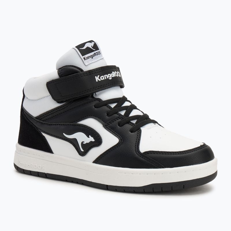 Дитячі туфлі KangaROOS K-CP Hogan EV jet чорні/білі