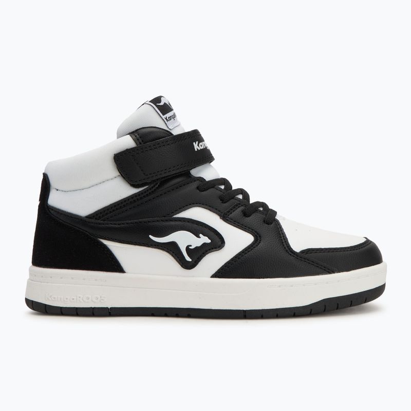Дитячі туфлі KangaROOS K-CP Hogan EV jet чорні/білі 2