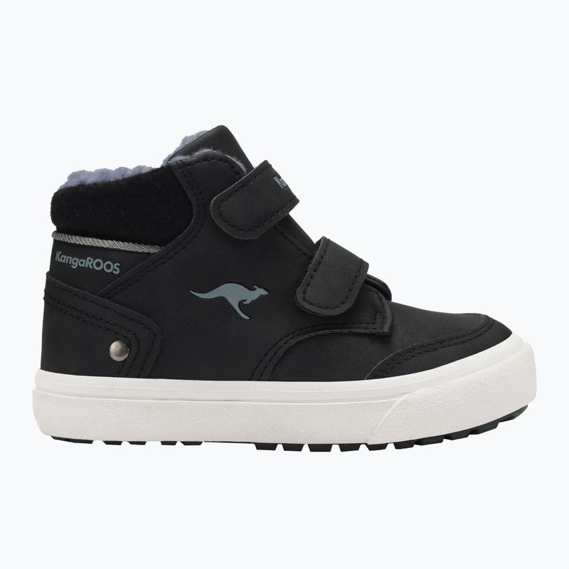 Дитячі черевики KangaROOS KaVu Primo V jet чорні / сталево-сірі 8