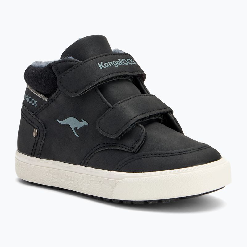 Дитячі черевики KangaROOS KaVu Primo V jet чорні / сталево-сірі