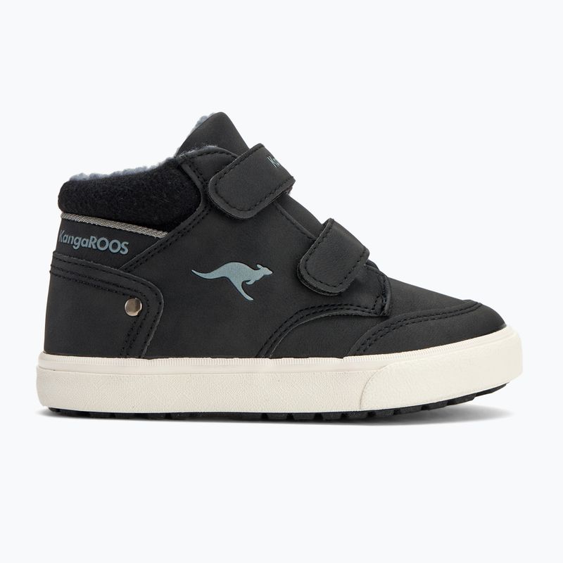 Дитячі черевики KangaROOS KaVu Primo V jet чорні / сталево-сірі 2