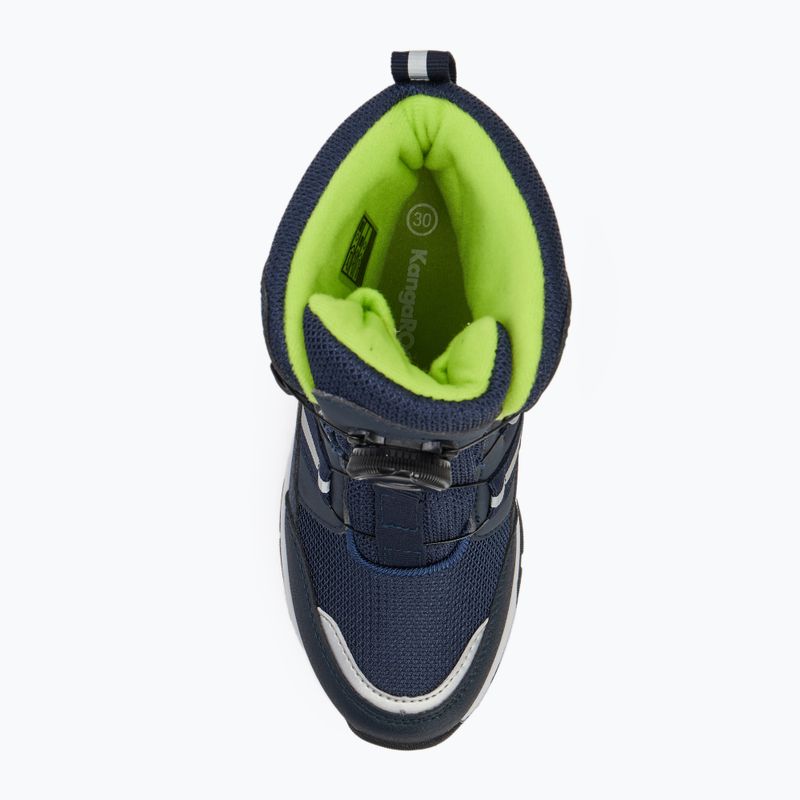 Черевики зимові дитячі KangaROOS K-MJ Hunter RTX FX dark navy / lime 5