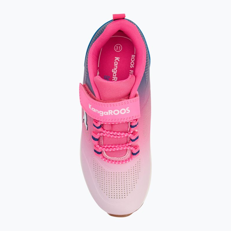 Дитячі туфлі KangaROOS KX-Bases EV неоновий рожевий/білий 5