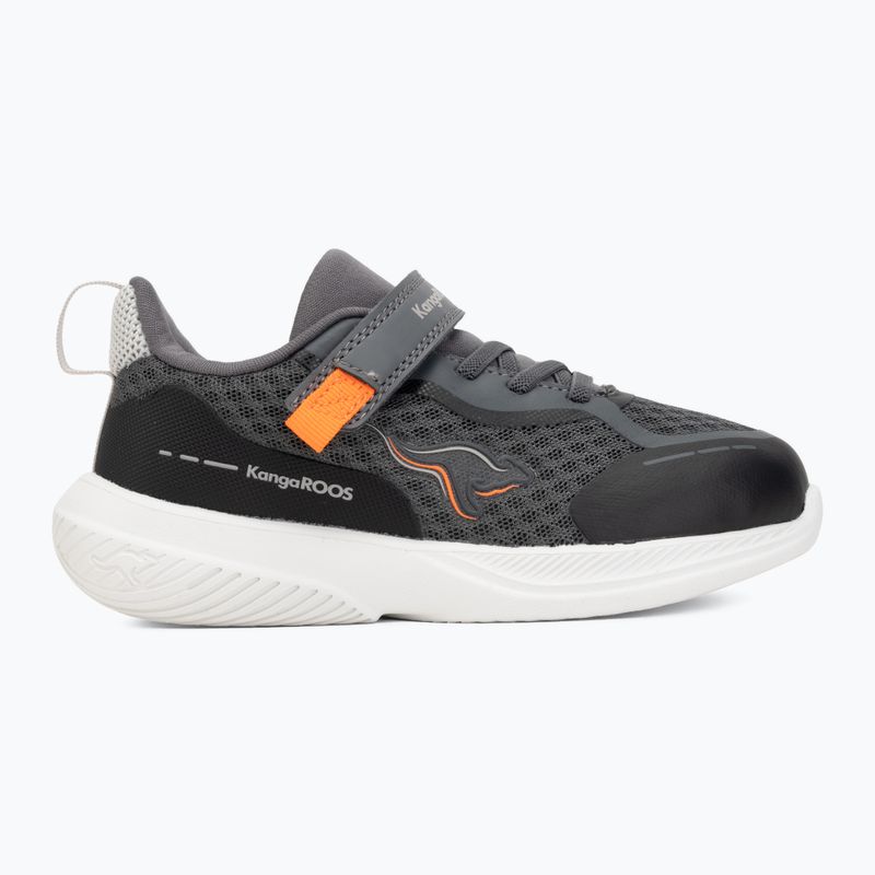 Кросівки дитячі KangaROOS K-RDI Pebble EV steel grey/neon orange 2