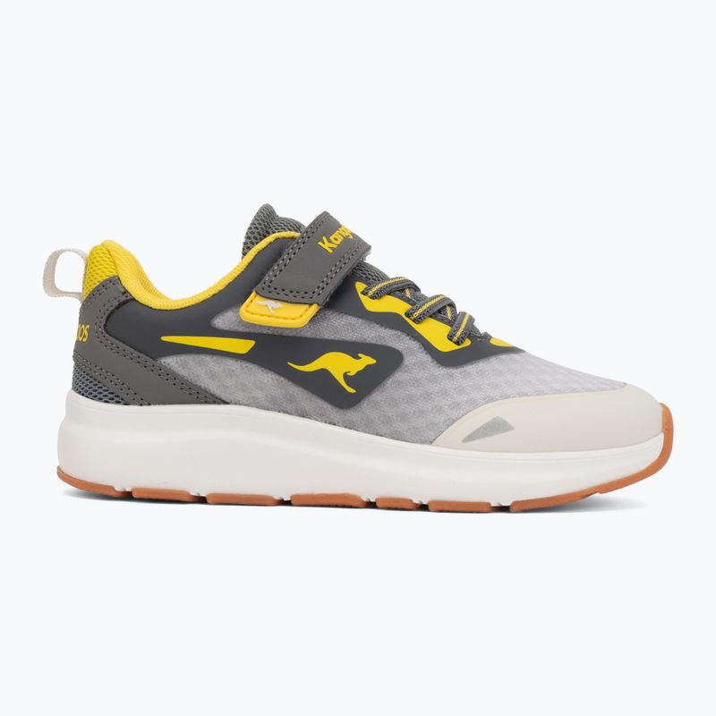 Кросівки дитячі KangaROOS KB-Pang EV vapor grey/neon yellow 2