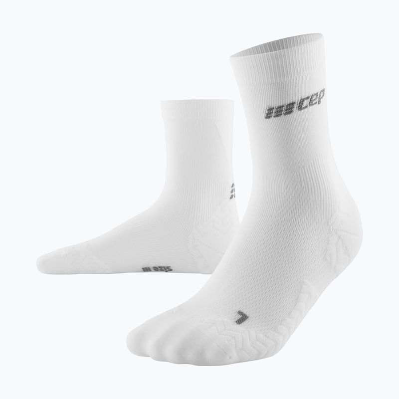 Шкарпетки компресійні жіночі CEP Ultralight Mid Cut white 2