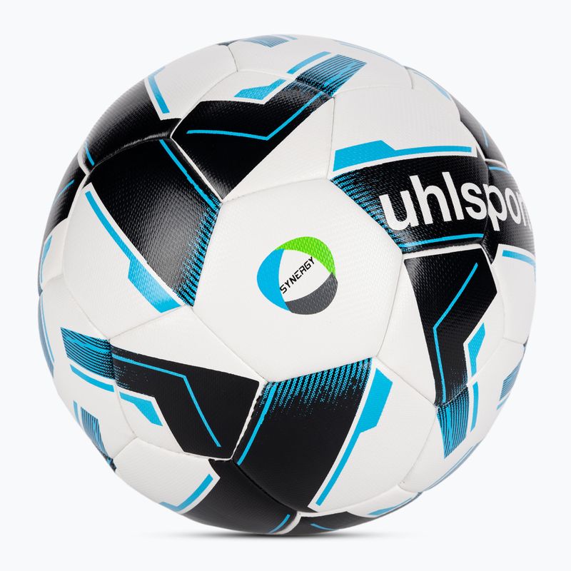 М'яч футбольний uhlsport Топ Training Synergy Fairtrade white/black/blue розмір 4 2