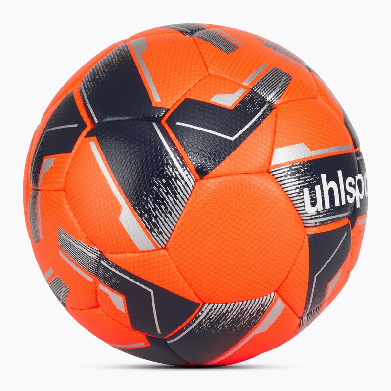М'яч футбольний uhlsport 290 Ultra Lite Addglue fluo orange/marine/silber розмір 3 2