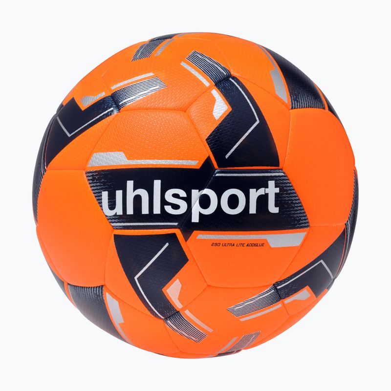 М'яч футбольний uhlsport 290 Ultra Lite Addglue fluo orange/marine/silber розмір 3