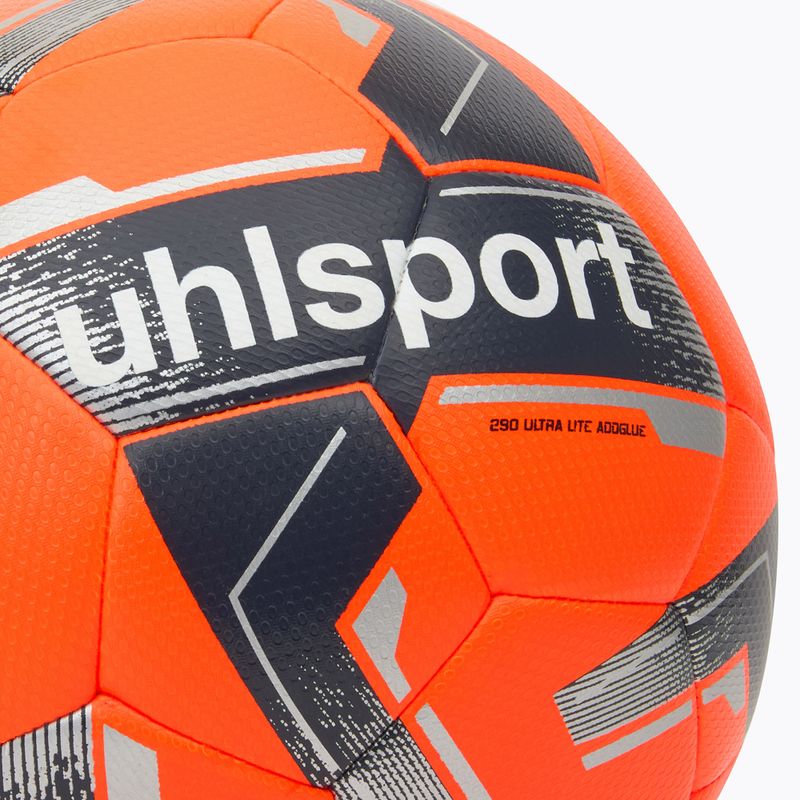 М'яч футбольний uhlsport 290 Ultra Lite Addglue fluo orange/marine/silber розмір 5 3
