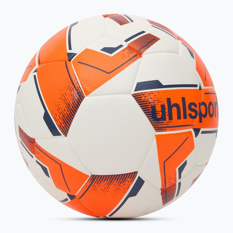 М'яч футбольний uhlsport 290 Ultra Lite Addglue white/fluo orange/navy розмір 5 2