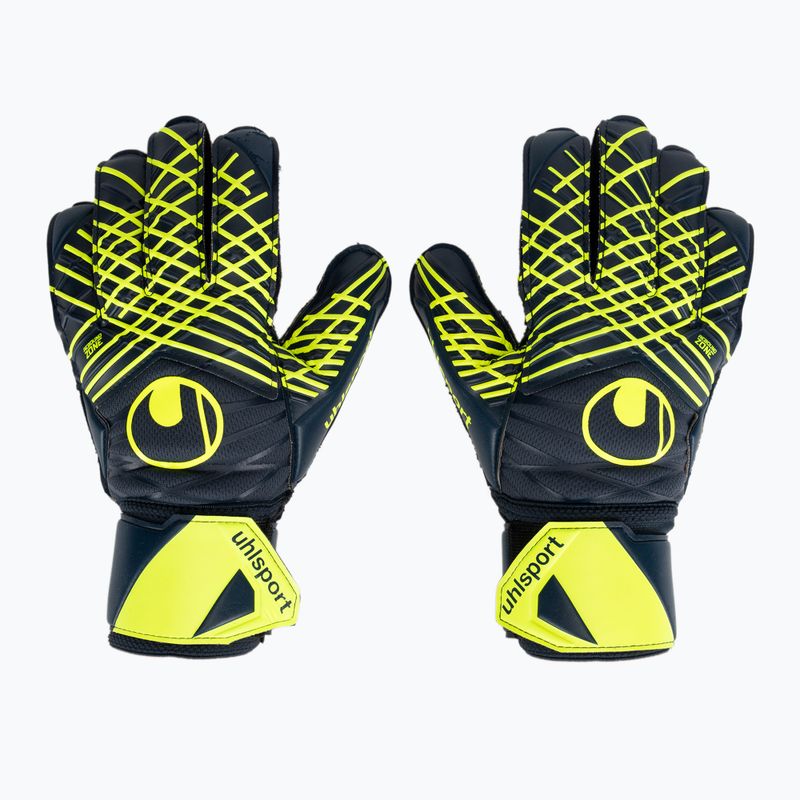 Рукавиці воротарські uhlsport Prediction Supersoft navy/white/fluo yellow