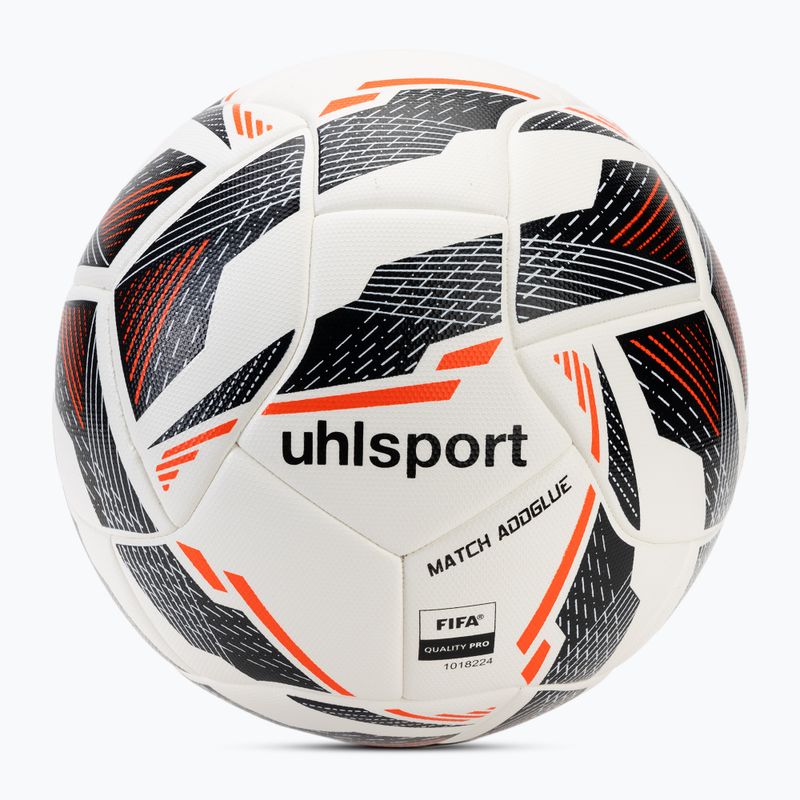 М'яч футбольний uhlsport Match Addglue white/navy/fluo red розмір 5
