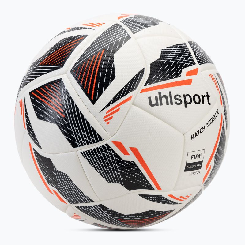 М'яч футбольний uhlsport Match Addglue white/navy/fluo red розмір 5 2
