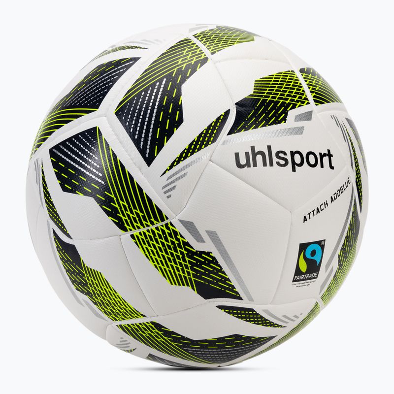 М'яч футбольний uhlsport Match Addglue white/navy fluo yellow розмір 4 2