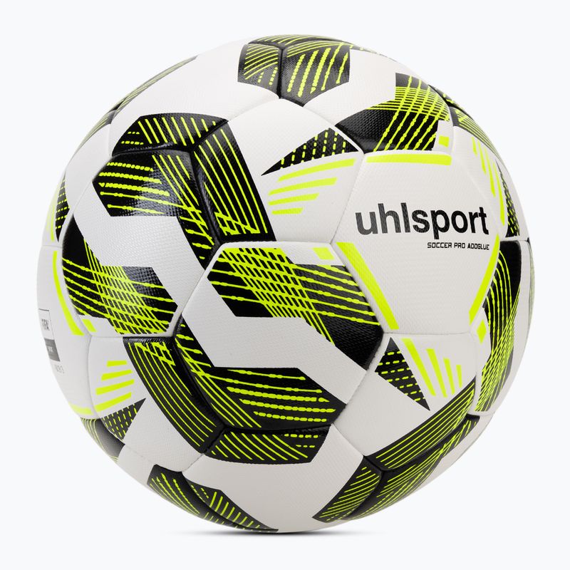 М'яч футбольний uhlsport Pro Addglue white/black/fluo yellow розмір 5 2
