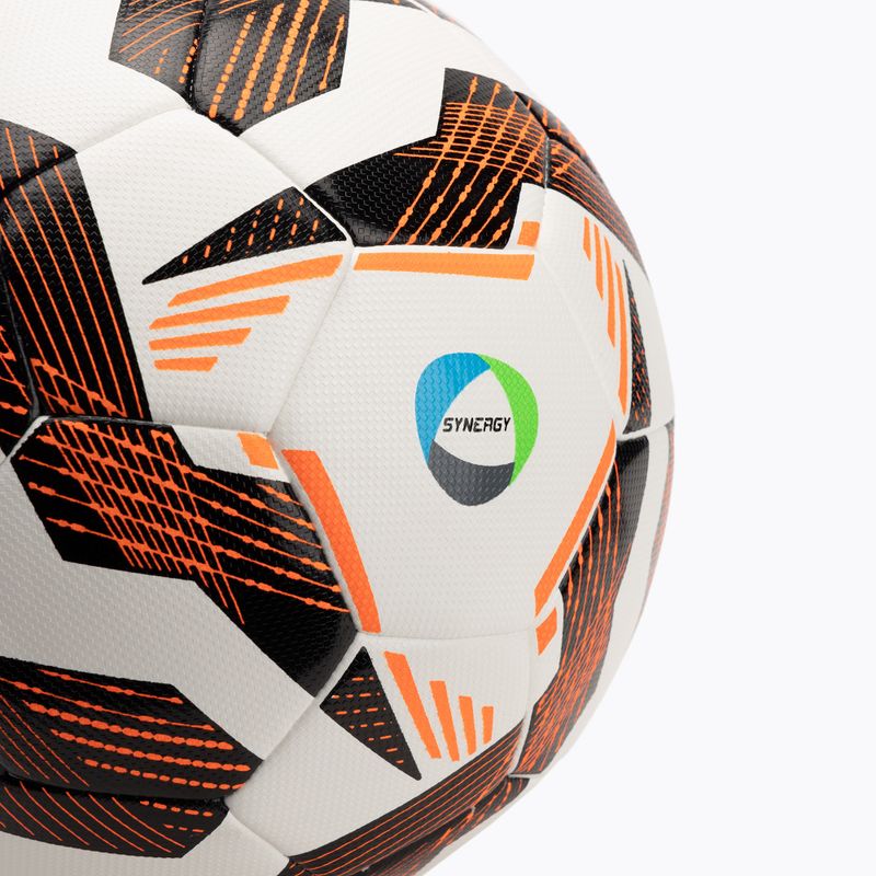 М'яч футбольний uhlsport Resist Synergy white/black/fluo orange розмір 5 2