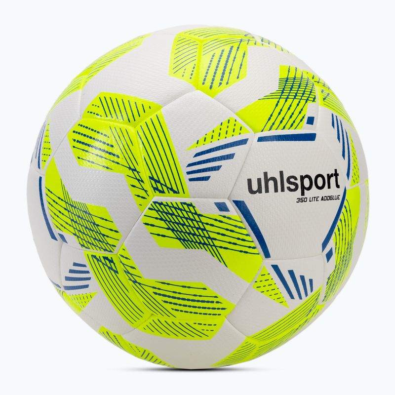 М'яч футбольний uhlsport 350 Lite Addglue white/fluo yellow/dark blue розмір 5 2
