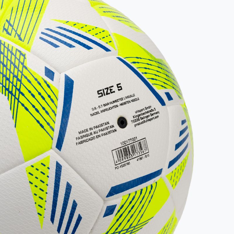 М'яч футбольний uhlsport 350 Lite Addglue white/fluo yellow/dark blue розмір 5 3