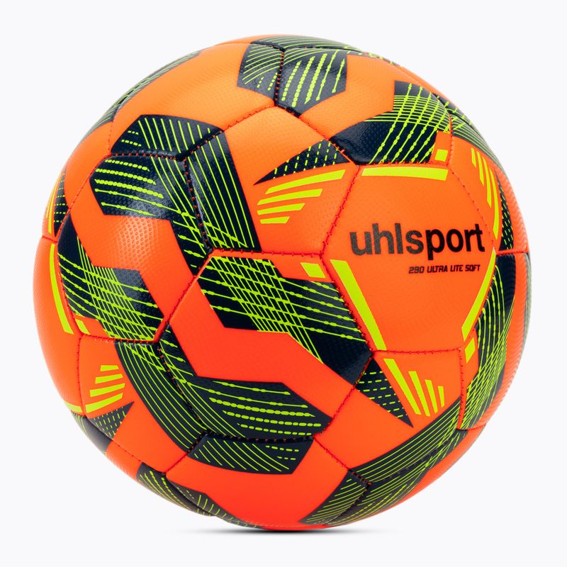 М'яч футбольний uhlsport Ultra Lite Soft 290 fluo orange/navy/fluo yellow розмір 4 2
