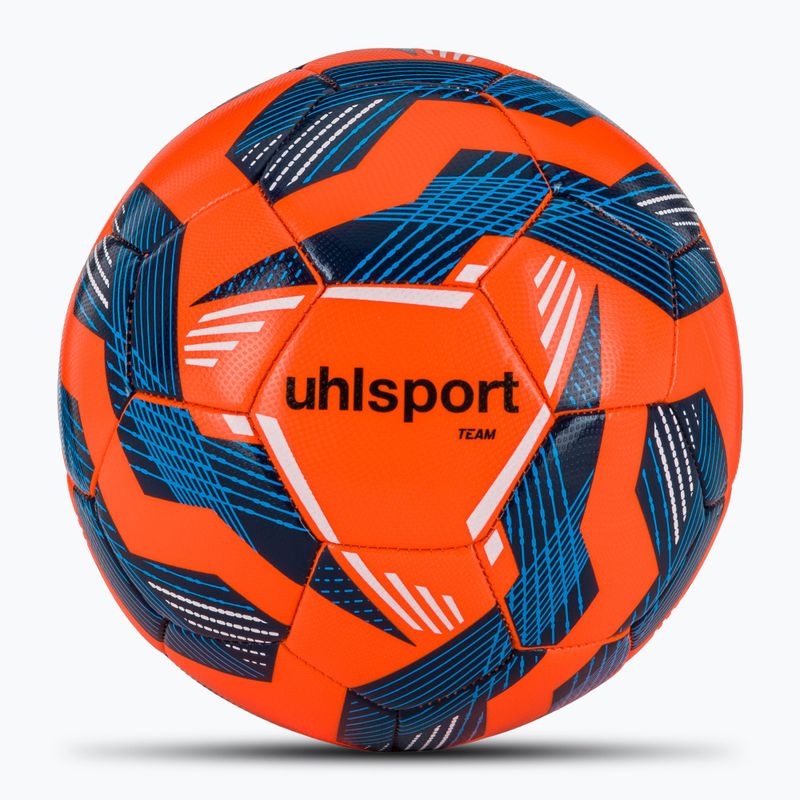 М'яч футбольний uhlsport Team fluo orange/navy/white розмір 5