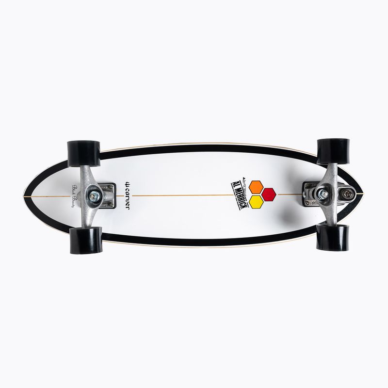 Скейтборд серфскейт Carver C7 Raw 31.75" CI Black Beauty 2019 Complete біло-чорний C1013011020