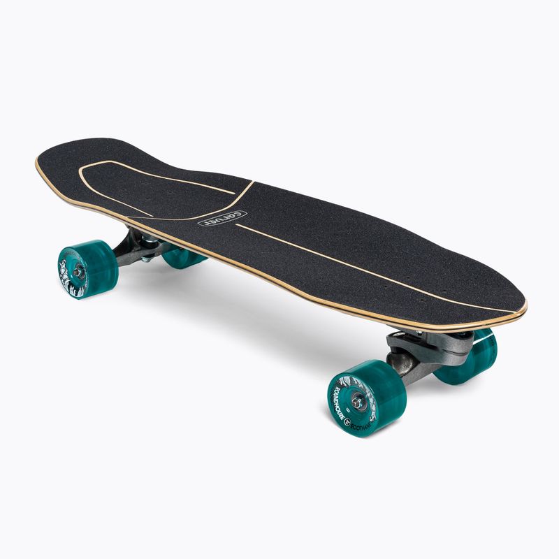 Скейтборд серфскейт Carver C7 Raw 32" Super Surfer 2020 Complete чорно-блакитний 2