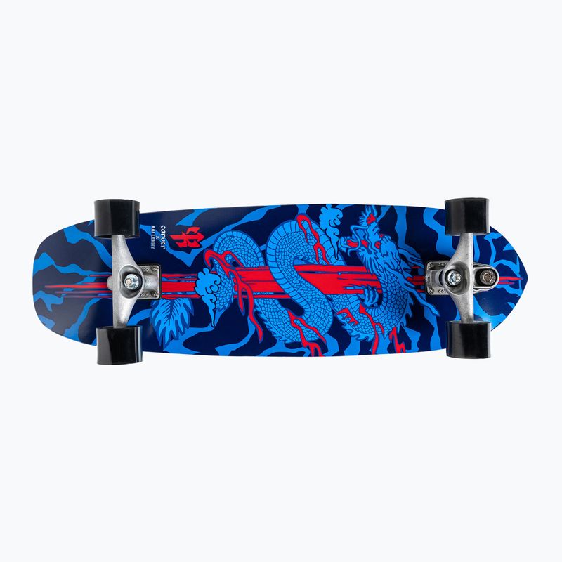 Скейтборд серфскейт Carver C7 Raw 34" Kai Dragon 2022 Complete блакитно-червоний C1013011143