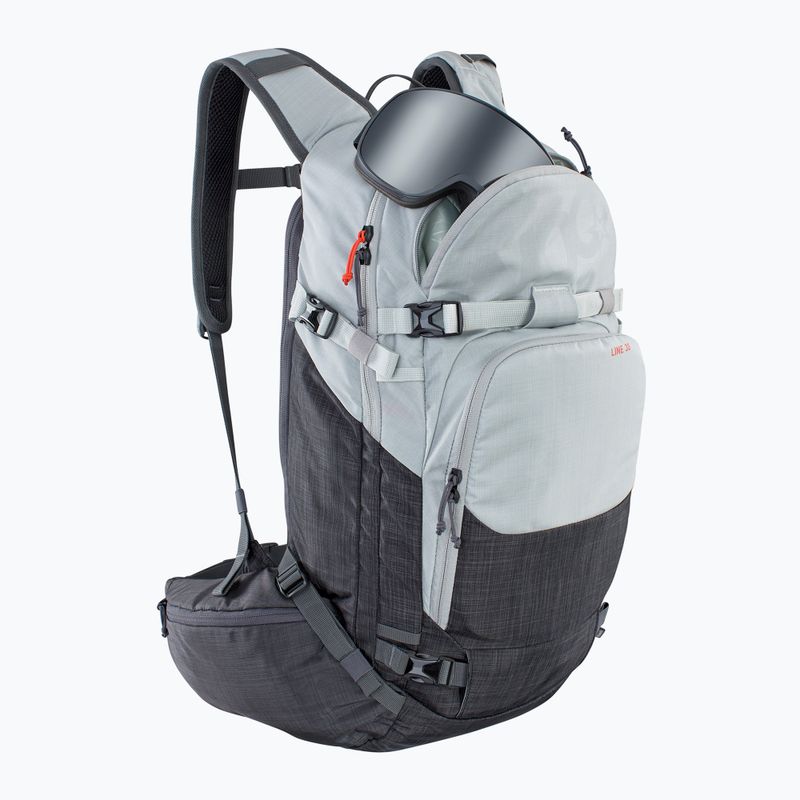 Рюкзак для скітурнгу EVOC Line 30 silver/heather carbon grey 4