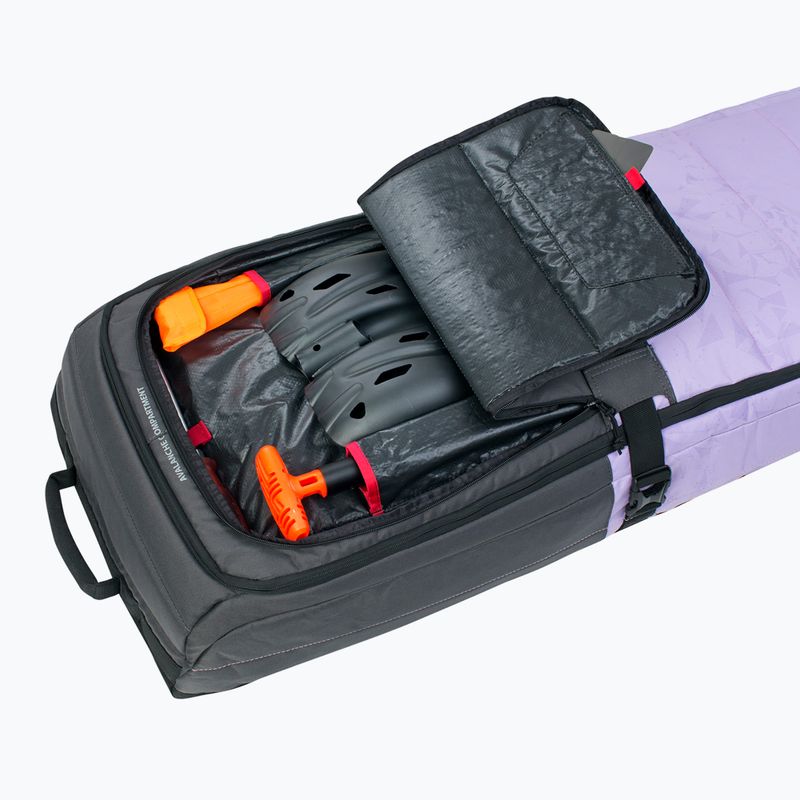 Чохол на лижі Evoc Snow Gear Roller carbon grey/purple rose/black 195 cm 5