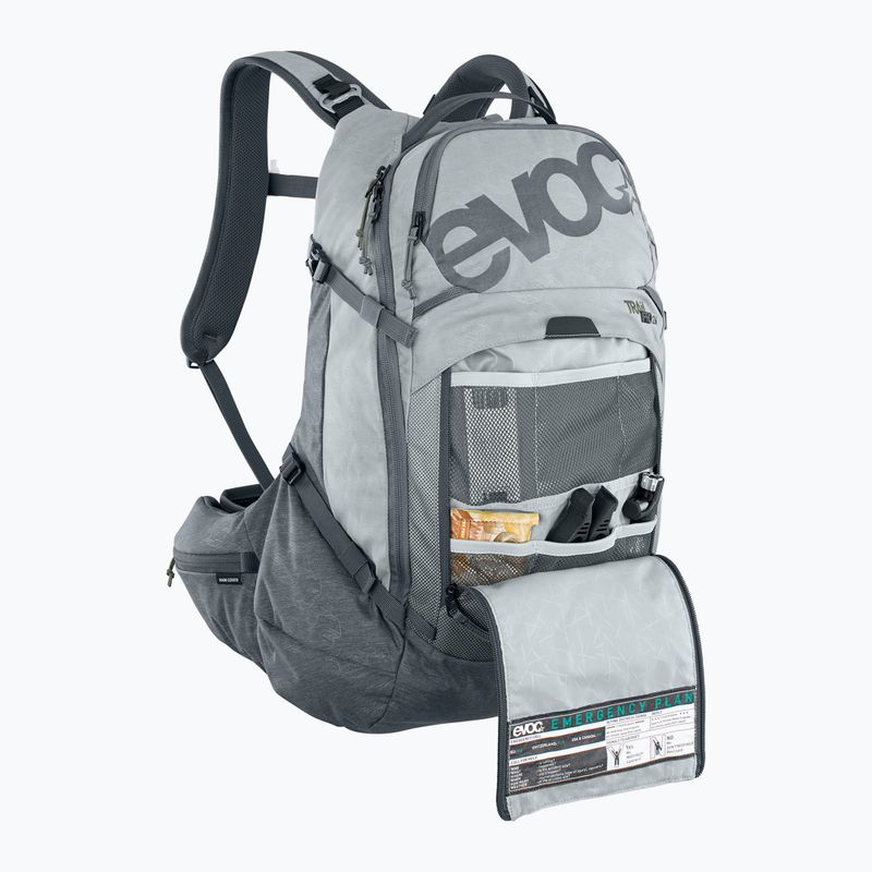 Рюкзак велосипедний EVOC Trail Pro 26 л stone/carbon grey 8