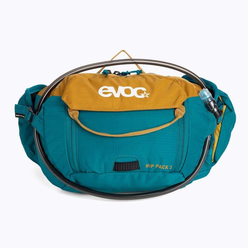 Барсетка велосипедна EVOC Hip Pack 3 l з гідратором 1.5 l loam/ocean