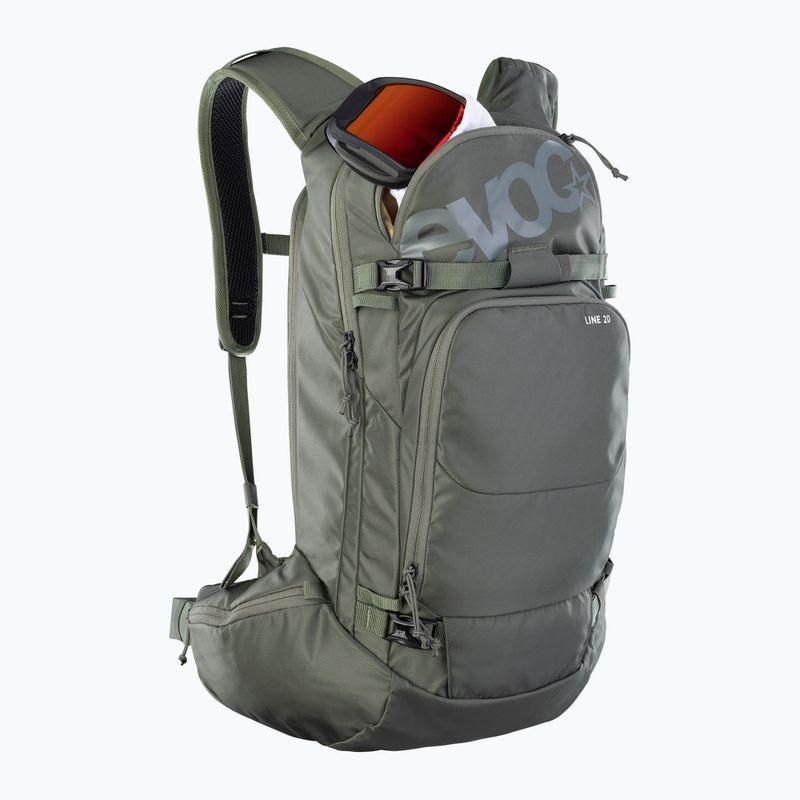 Рюкзак для скітуру EVOC Line 20 l dark olive 2