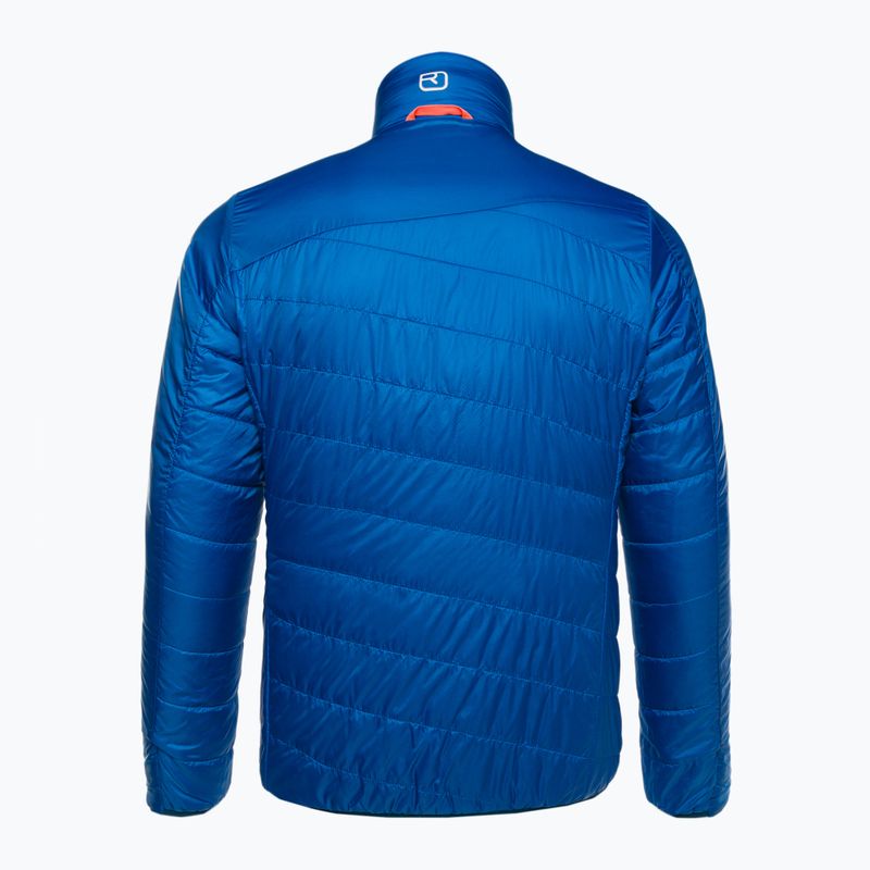 Гібридна куртка чоловіча ORTOVOX Swisswool Piz Boval блакитна двостороння 6114100041 2