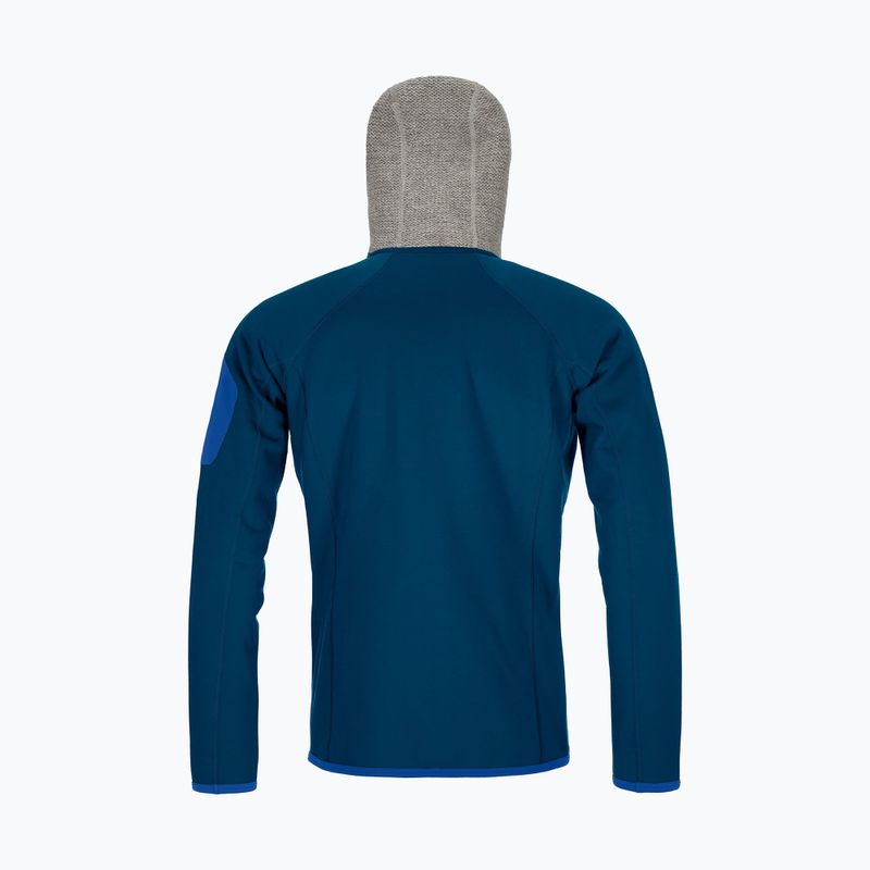 Кофта флісова чоловіча Ortovox Fleece Plus Classic Knit Hoody сіра 86942 2