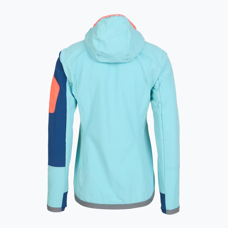 Куртка софтшел жіноча ORTOVOX Berrino Hooded блакитна 6027700007 2
