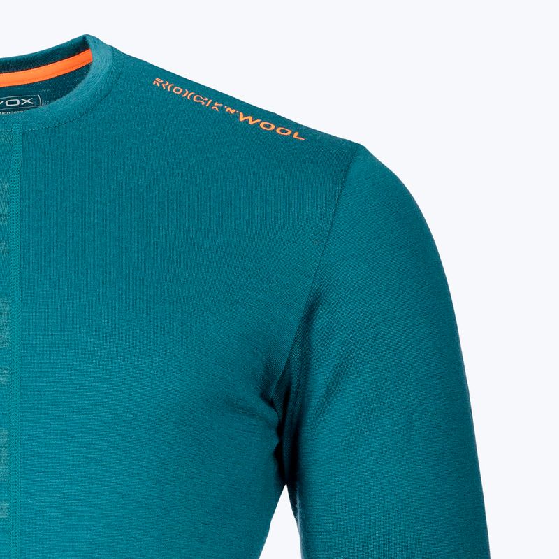 Термокофта чоловіча ORTOVOX 185 Rock'N'Wool зелена 8410200009 2